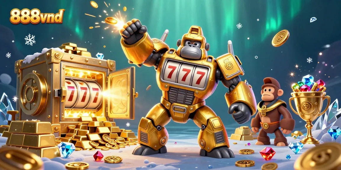 Engage with thrilling jackpots at 888vnd's vibrant casino games featuring gold and gems.