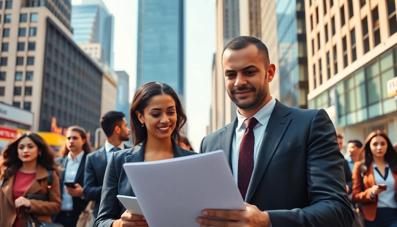 Explore new york jobs with diverse professionals networking in a vibrant NYC setting.