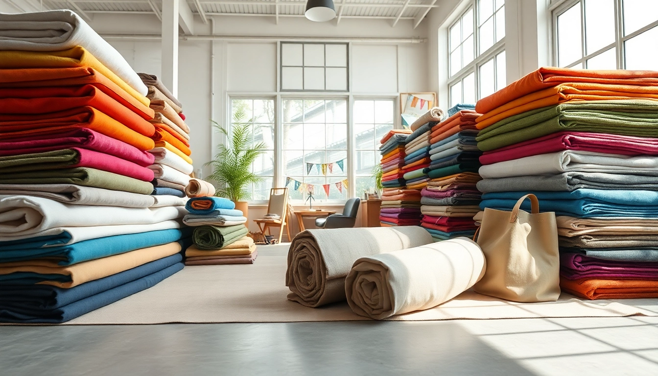 Bekijk een assortiment van canvas stoffen in diverse kleuren en texturen, ideaal voor creatieve projecten.