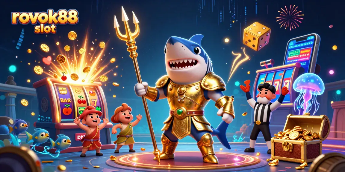 Engage with rokok88 slot action featuring a vibrant underwater colosseum scene.