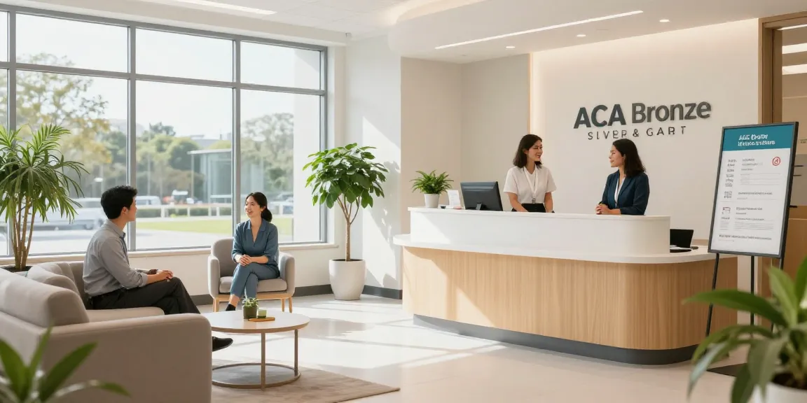Understanding ACA bronze silver and gold plans in a caring medical clinic setting with professional staff.