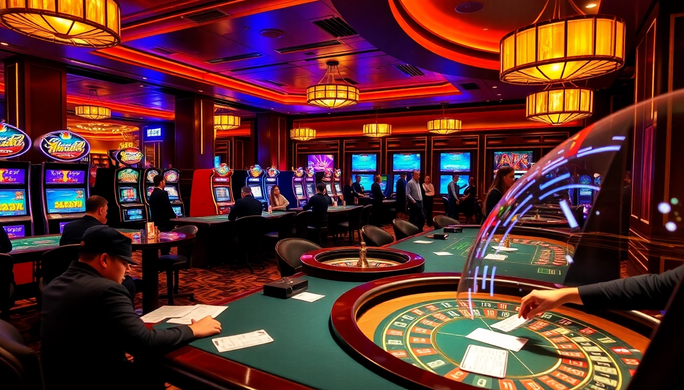 Experience gtatogel alternatif in a luxurious casino setting with vibrant games and stylish decor.
