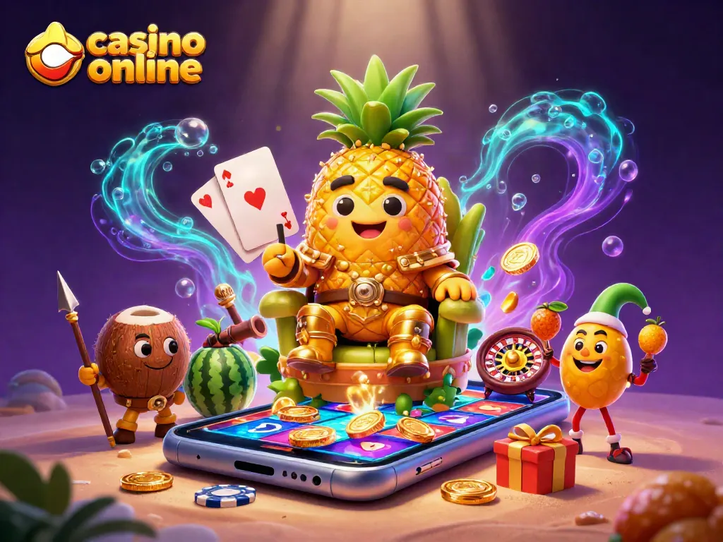 Gioca nei migliori casino online e vinci con il re ananas dorato e le sue straordinarie avventure.
