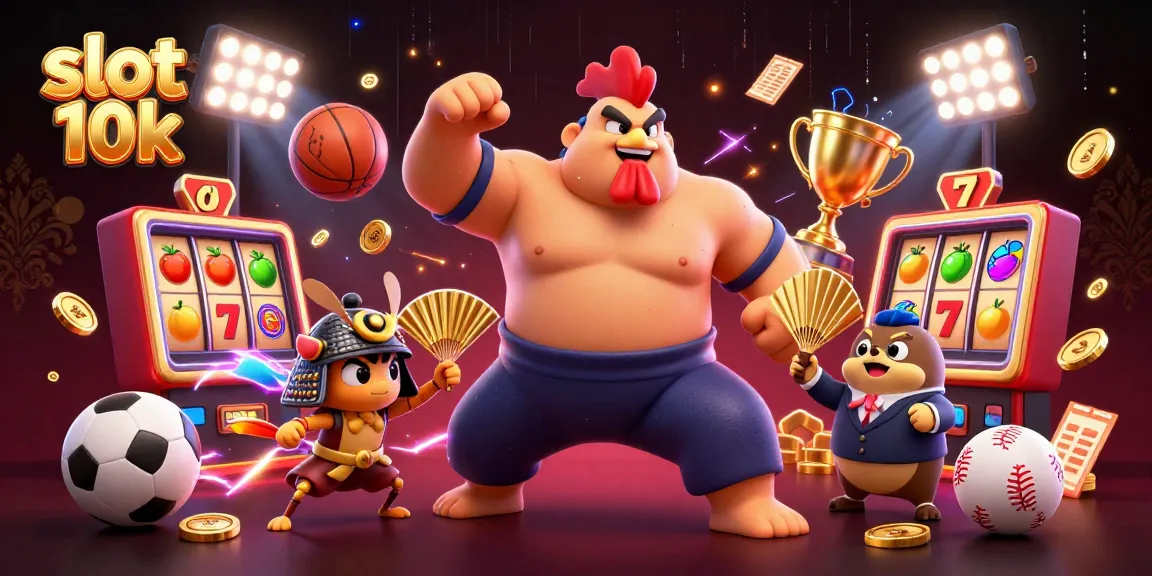Experience thrilling action with slot 10k as the sumo rooster and samurai cricket dominate the casino scene.