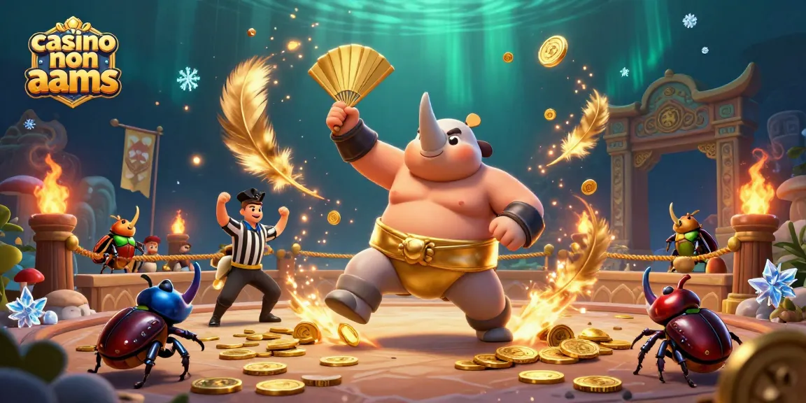 Gioca nei casino non AAMS e vinci mentre il campione scarabeo colpisce per far volare monete dorate.