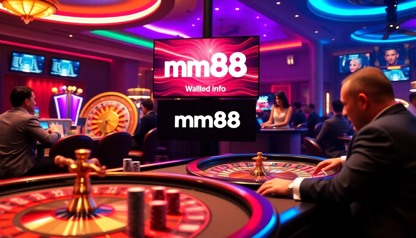 Experience the thrill of high-stakes poker at mm88's vibrant casino tables.