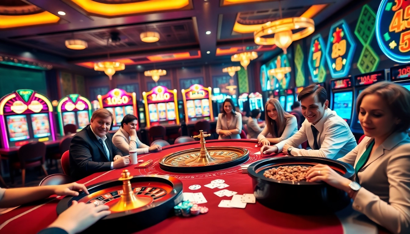 Découvrez l'excitation du meilleure casino en ligne avec des tables de jeu vibrantes et des joueurs enthousiastes.
