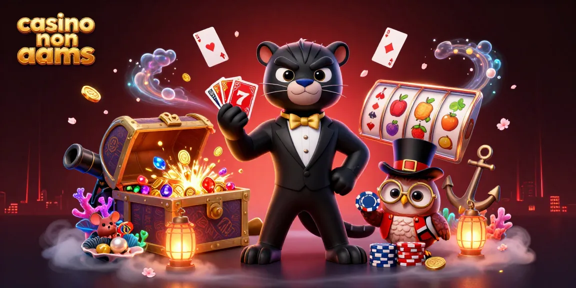 giocando nel casino non AAMS: una pantera elegante che distribuisce carte con un gufo e un topo fortunato