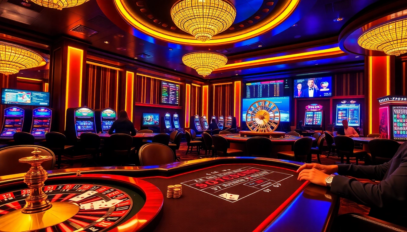 Trải nghiệm không khí hồi hộp của Bet VIP với bàn poker sống động và bánh xe roulette quay.