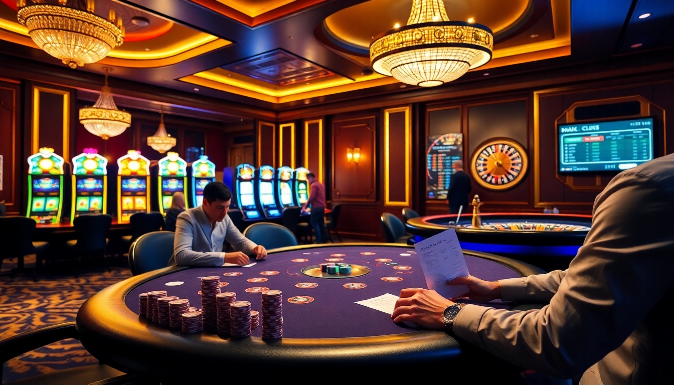 Experience the thrill of gambling at http://gg88.gold/ with an elegant poker scene and colorful casino elements.