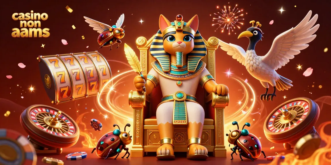 Gioca nei casino non AAMS con giri fortuna e simboli d'oro in un'illustrazione vibrante.