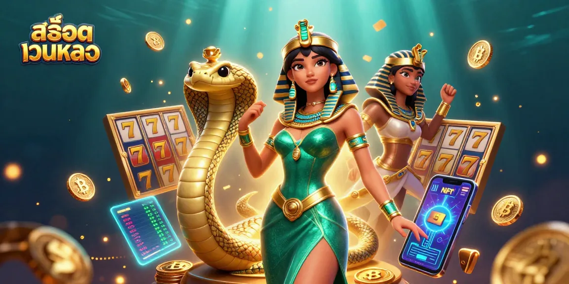 Engage with สล็อตเว็บตรง through a vibrant scene featuring thrilling slot elements and cryptocurrency.