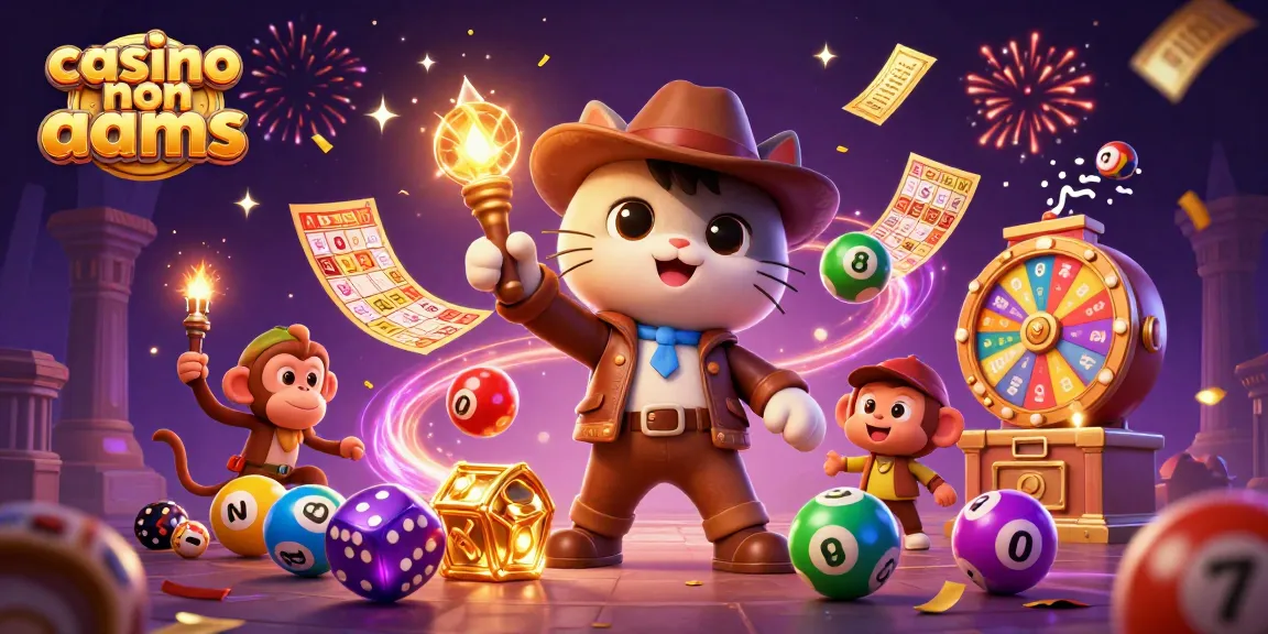 Giocare nei casinò non AAMS con un esploratore e un compagno con torcia in un'illustrazione vivace.
