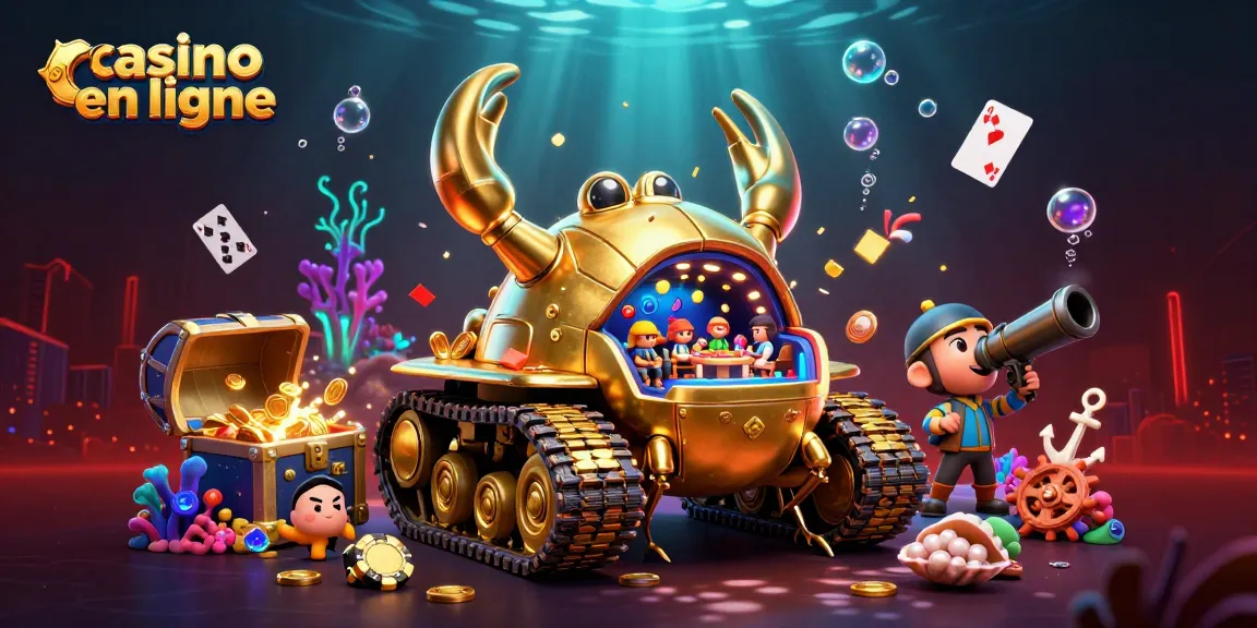 Gagnez aux jeux de casino en ligne avec ce modèle de tank casino en or massif.
