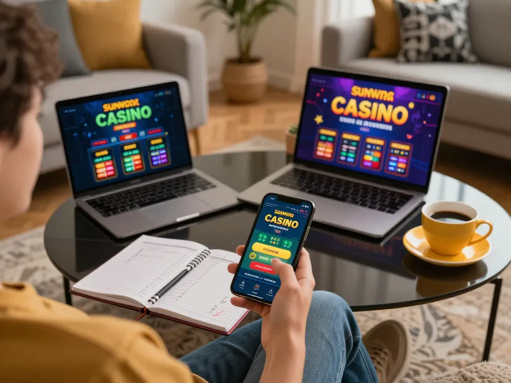 Engaging with sunwinapk mobile app in a cozy gaming setup