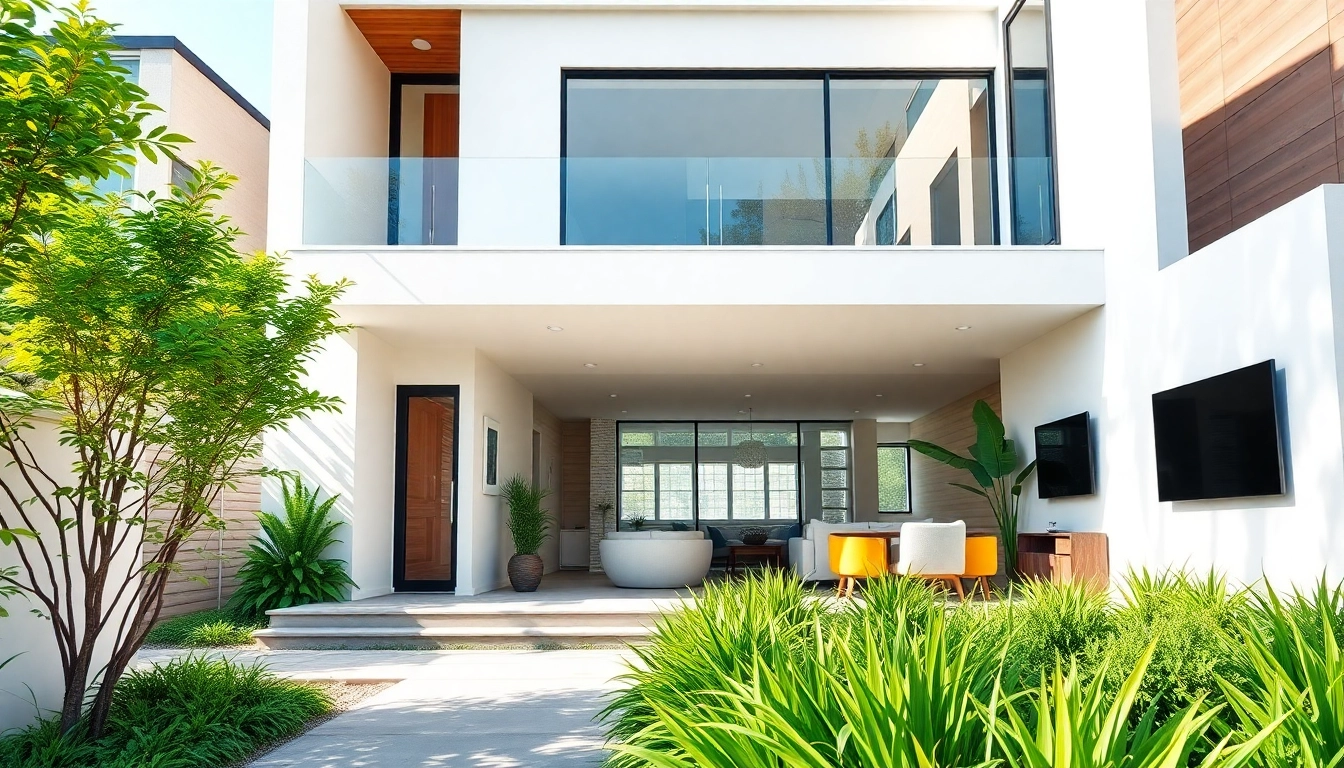 Contemporary Home Expansion showcasing modern design elements and large glass windows in a vibrant urban setting.