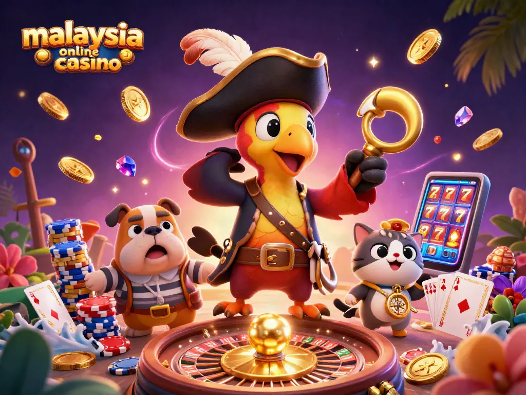 Experience thrilling gameplay at a malaysia online casino with vibrant characters and dynamic elements.