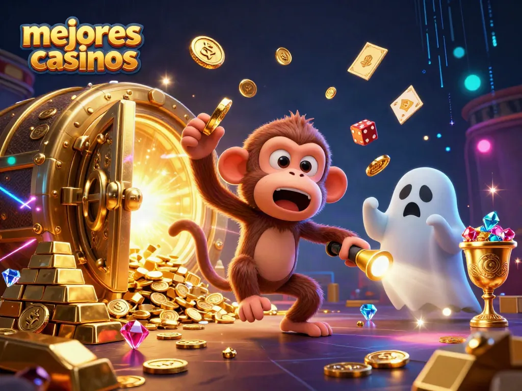 Juega en los mejores casinos mientras sigues las travesuras de un mono fantasma y un cachorro cazador.
