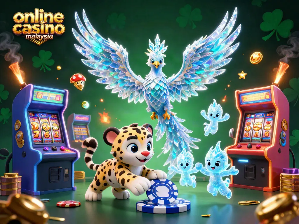 Experience the thrill of online casino Malaysia with vibrant game elements and enchanting characters.