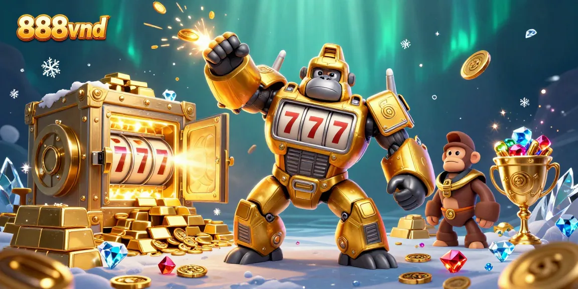 Engage with thrilling jackpots at 888vnd's vibrant casino games featuring gold and gems.
