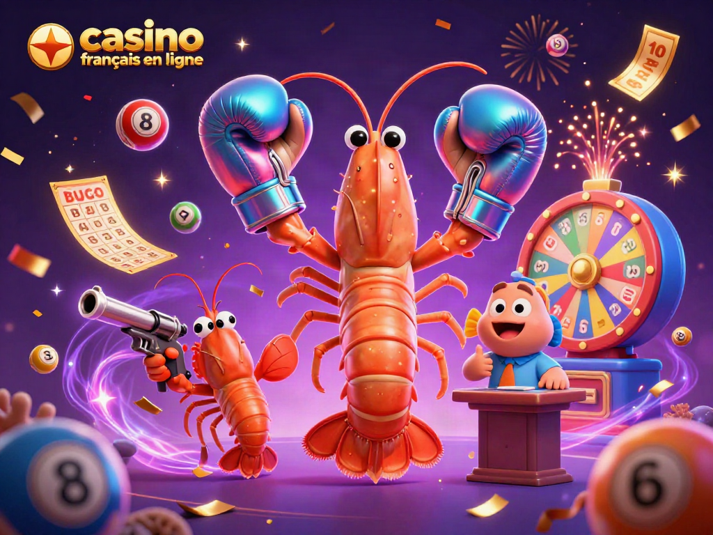 Jouer au casino francais en ligne avec un caméléon amusant et des éléments de jeu colorés