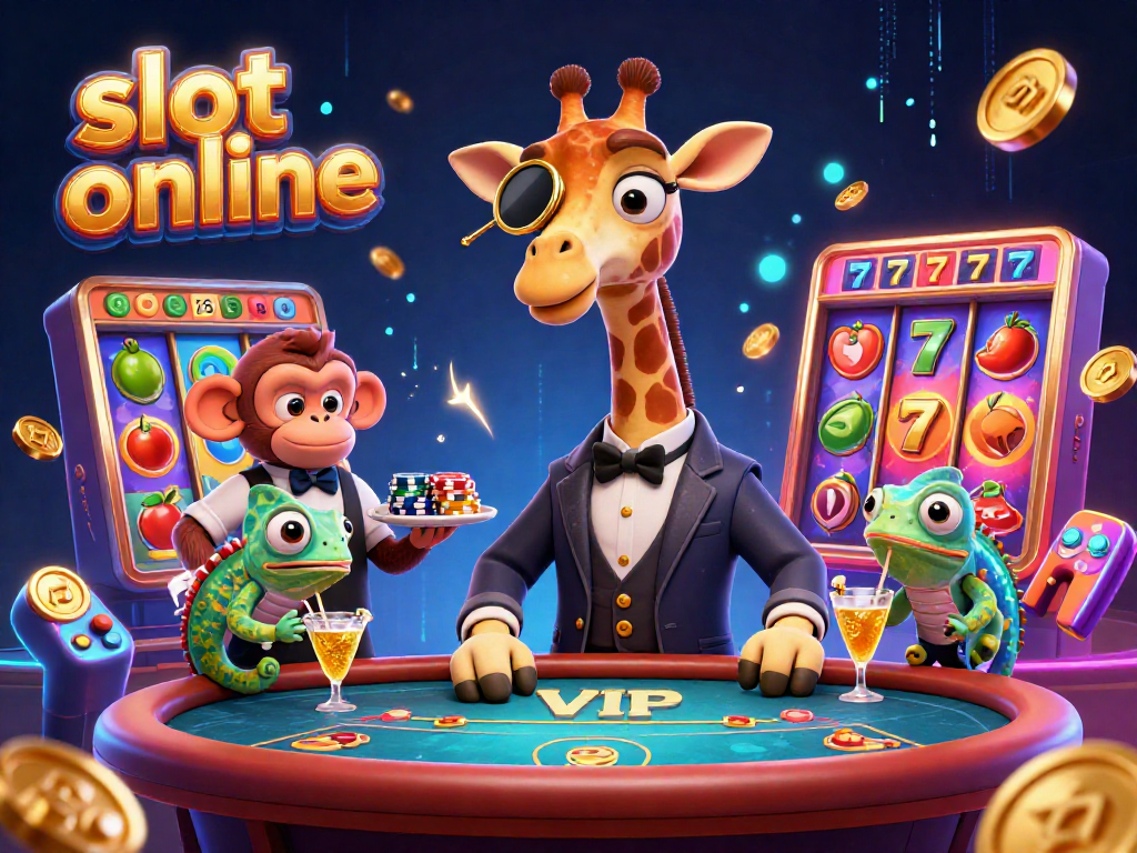 Spin the reels and win with engaging slot online gameplay, vibrant casino elements, and dynamic characters.