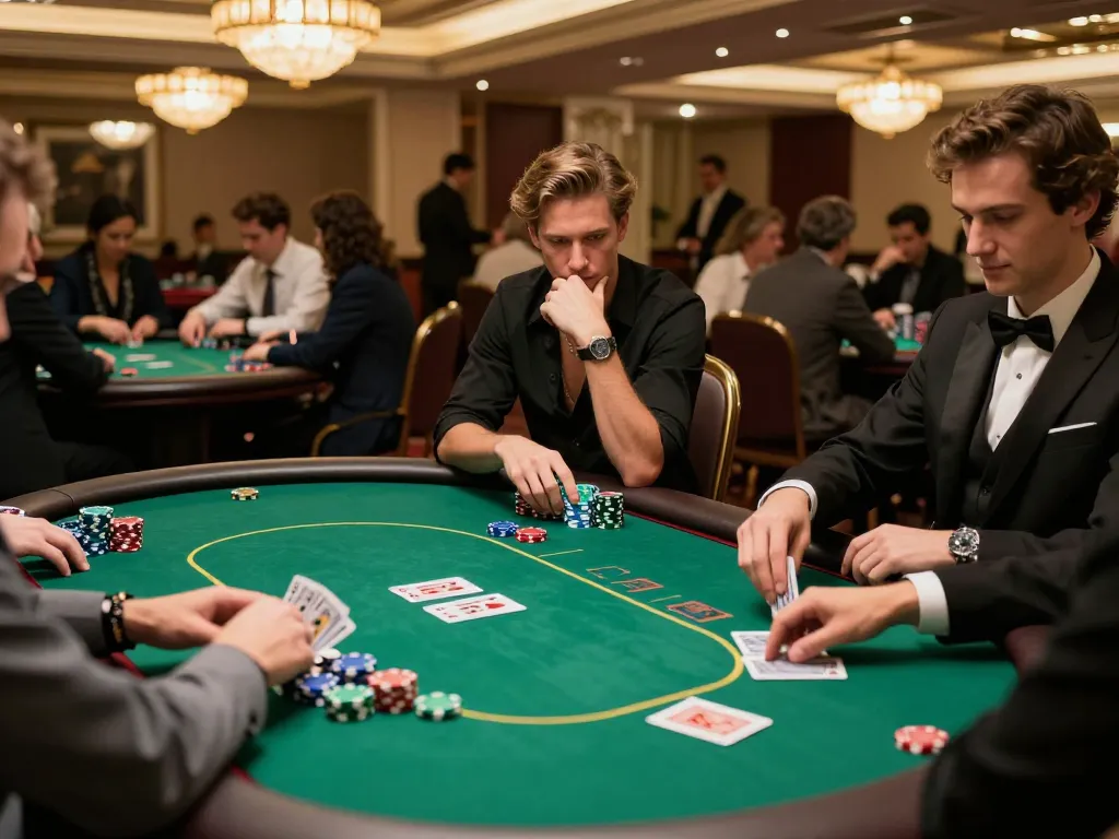 Play poker at tt88 trang chủ with friends in a vibrant casino setting, enhancing your gaming experience.