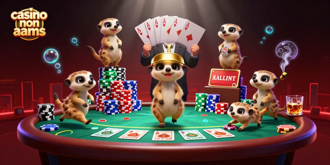 Scopri l'azione nei casino non AAMS con una colonia di suricati in un'illustrazione 3D vibrante.