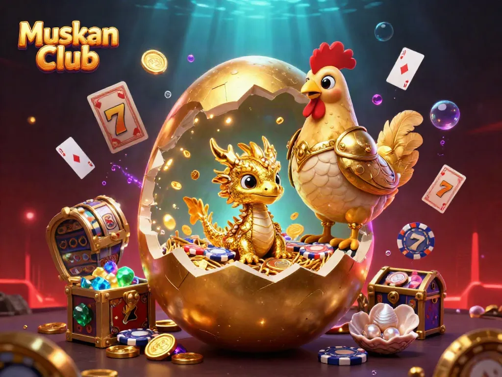 Experience the thrill of real money gaming at Muskan Club with dazzling casino visuals and engaging gameplay.