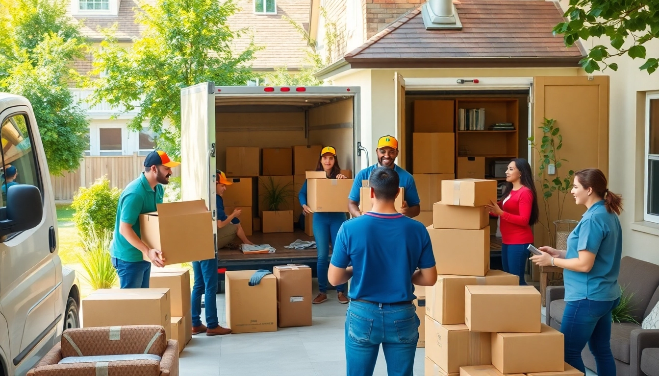 Helping hands from a moving company Canada packing boxes for a home relocation.