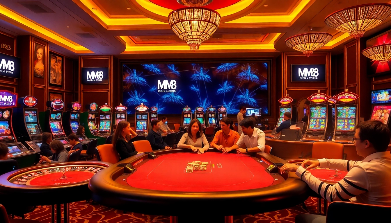 Experience thrilling gameplay at MM 88 with vibrant casino action and lively slot machines.