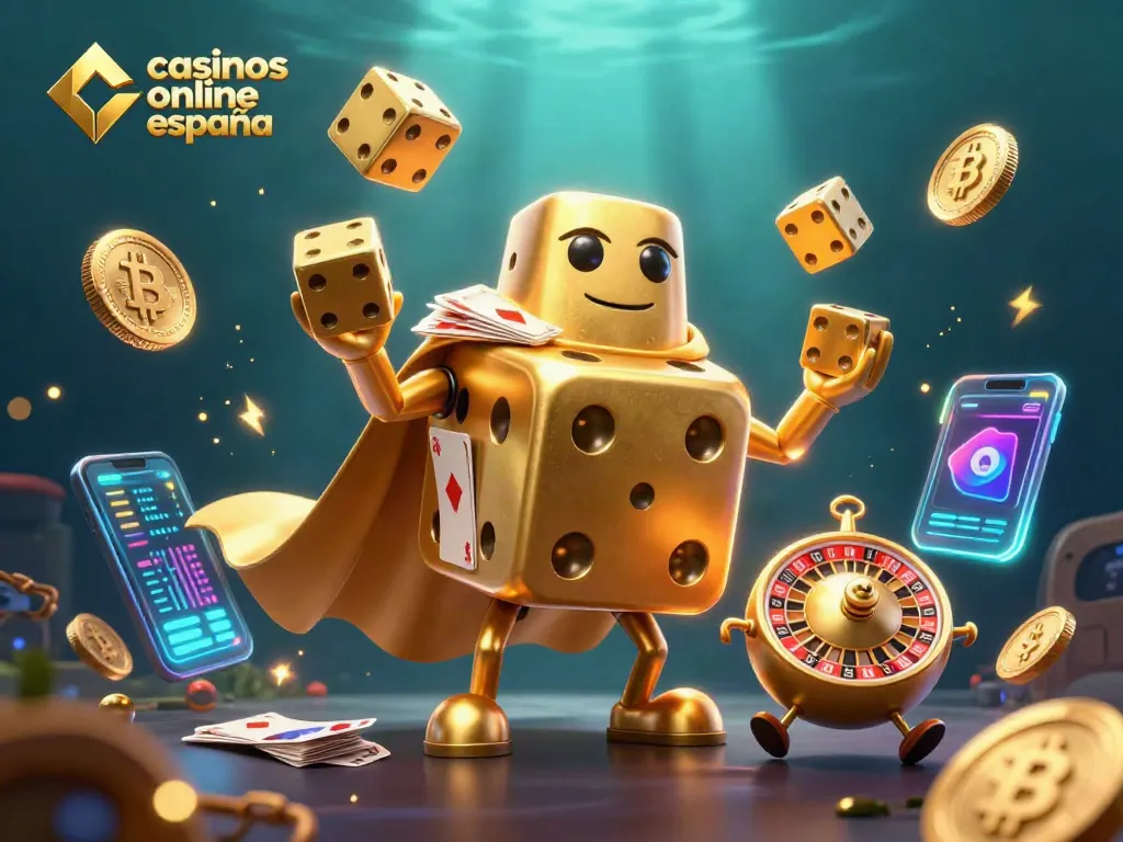 Traga tus mejores ganancias en casinos online España con divertidas ilustraciones tridimensionales.