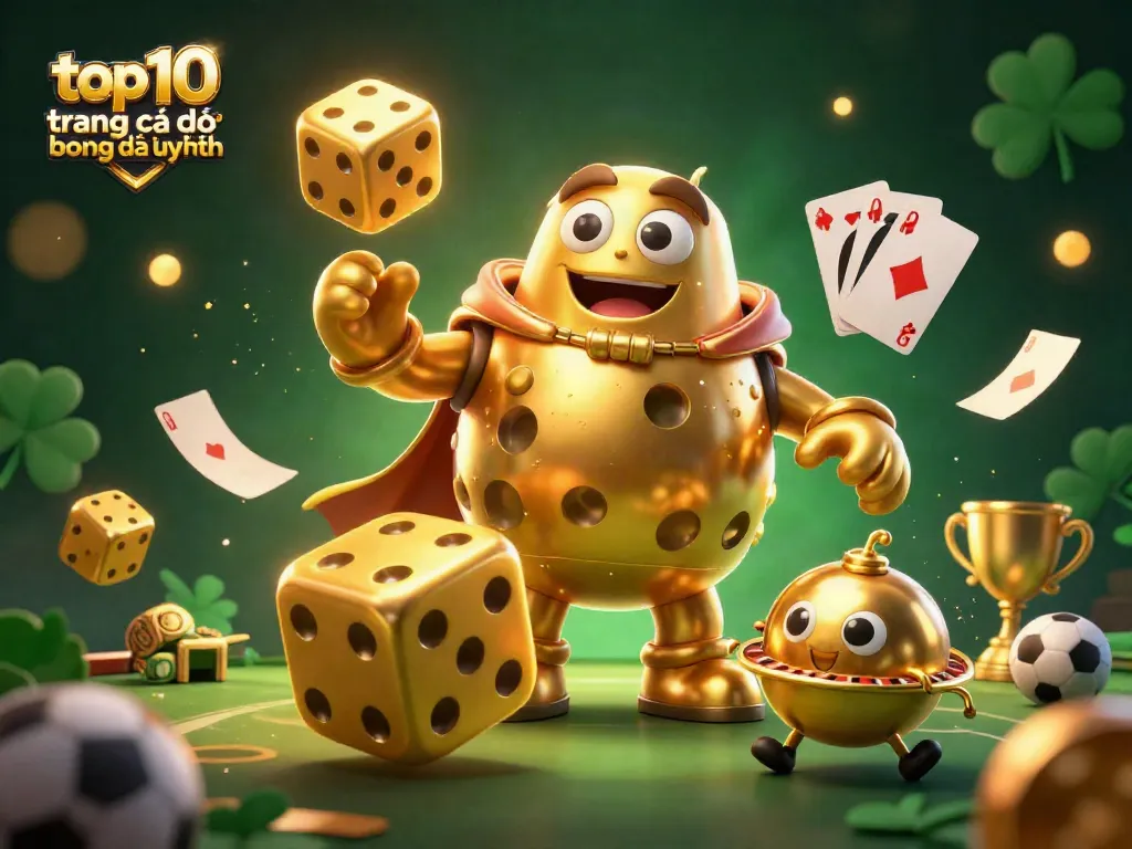 Khám phá top 10 trang cá độ bóng đá uy tín với hình ảnh sinh động về các yếu tố thể thao và cược.