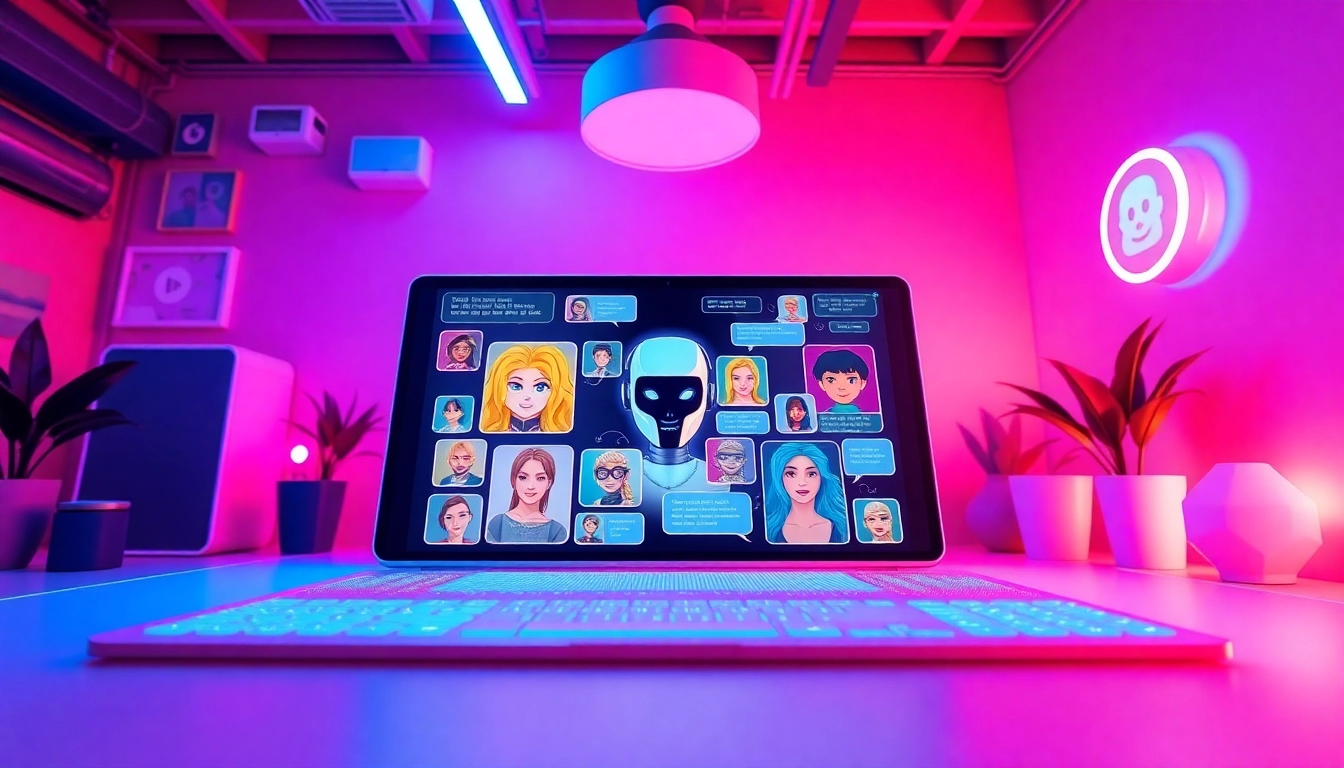 Explore diverse characters on one of the best nsfw ai chatbots platforms, showcasing vibrant AI avatars and interactive features.