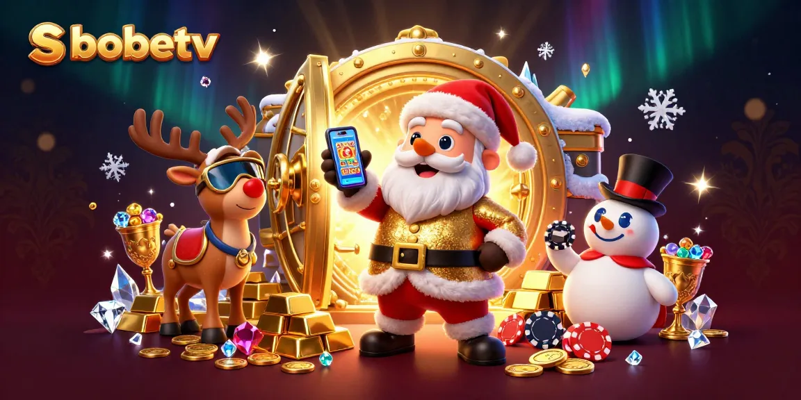 Experience sbobetv with festive fun, as Santa and friends bring jackpot slots excitement!