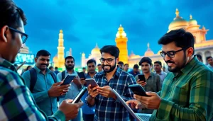 Explore the best online sportsbooks India with vibrant mobile betting scenes featuring enthusiastic users.