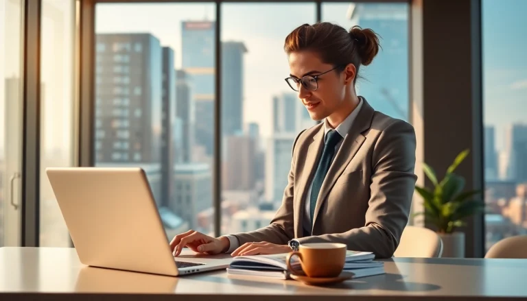 Showcasing a real estate agent considering properties for sale in a vibrant city environment.