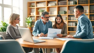 Engaging in estate planning San Antonio with a family in a welcoming office, showcasing collaboration and expertise.