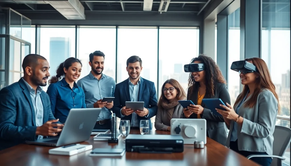 Discovering Technology trends through collaboration in a modern office environment.