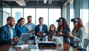 Discovering Technology trends through collaboration in a modern office environment.