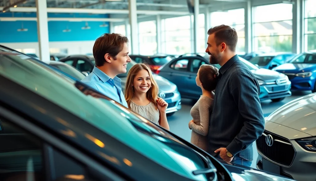 Buy a car with reliable options in a vibrant dealership showcasing diverse vehicles.