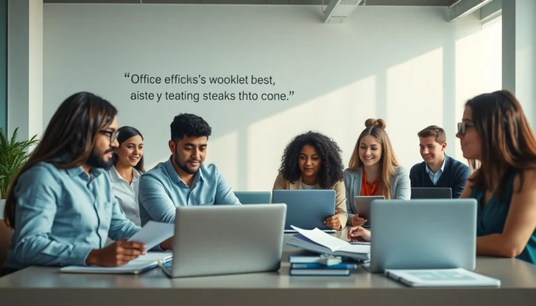 Engaging office manager training focused on teamwork and professional development.