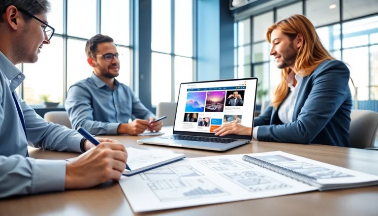 Designing impactful edmonton web design solutions in a collaborative workspace.