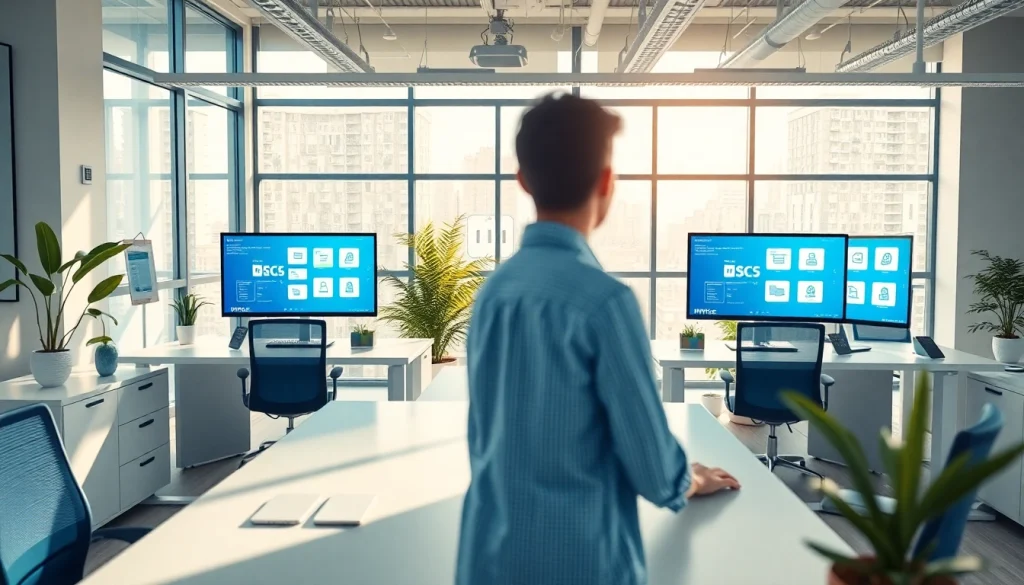 现代办公工作区屏幕上显示的 WPS Office 应用程序。