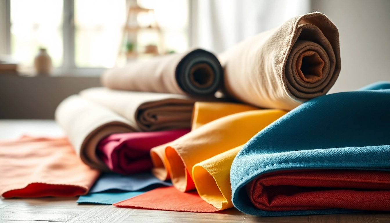 Katoenen canvasstof in diverse kleuren en texturen vanuit een professionele studio.