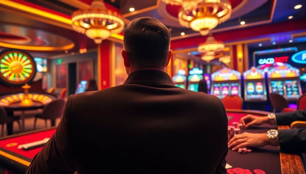 Experience high-stakes poker excitement at good88k.blog with vibrant casino visuals and engaging players.