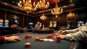 Experience luxury gameplay at trang chủ go8 with thrilling casino tables and vibrant slot machines.